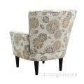 Kursi Lengan Multi Kain Taupe Modern
